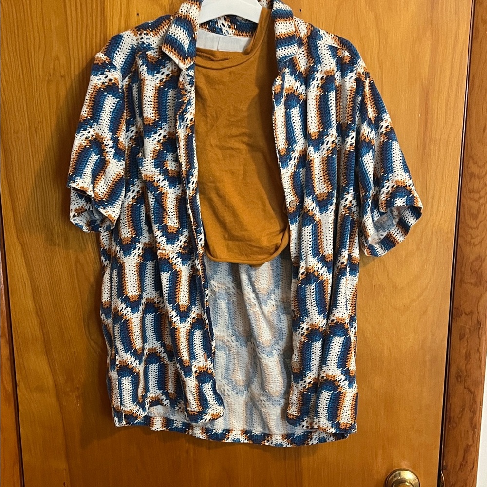 BDG Multicolor Button Down Shirt